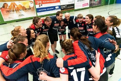 Siegesjubel Herrenberg, SG H2Ku Herrenberg Kuties vs. HL Buchholz 08-Rosengarten Luchse, Handball, 2.Bundesliga, Frauen, HBF, Saison 18 19, 27.01.2019, SG H2Ku Herrenberg Kuties vs. HL Buchholz 08-Rosengarten Luchse, Handball, 2.Bundesliga, Frauen, HBF, Saison 18 19, 27.01.2019 Herrenberg Copyright: xEibner-Pressefoto WolfgangxFrankx SGH
