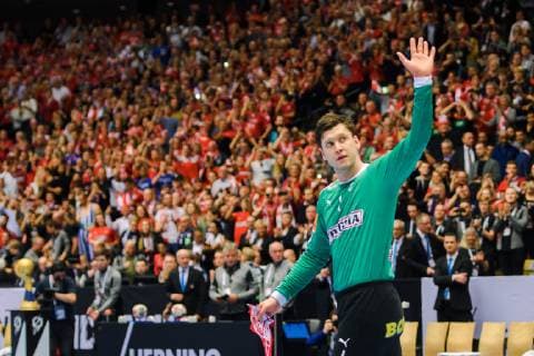 190127 Goalkeeper Niklas Landin of Denmark ahead of the IHF World Handball Championship final between Norway and Denmark on January 27, 2019 in Herning. Photo: Ludvig Thunman BILDBYRN kod LT 35588 Copyright: LUDVIGxTHUNMAN BB190127LT072