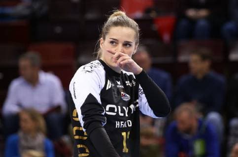 BAU Ludwigsburg , Handball SG BBM Bietigheim vs. Team Esbjerg , Dinah Eckerle ( BBM )