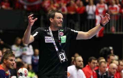 Trainer Christian Berge Aktion Oberkoerper Oberkörper Handball Weltmeisterschaft WM Herren Finale Saison 2018 2019 27.01.2019 Norwegen NOR vs. Dänemark DEN