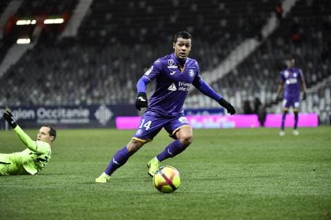 Mathieu Dossevi (tfc) FOOTBALL : Toulouse vs Angers - 22eme Journee de L1 - Toulouse - 27 01 2019 ThierryBreton Panoramic 
