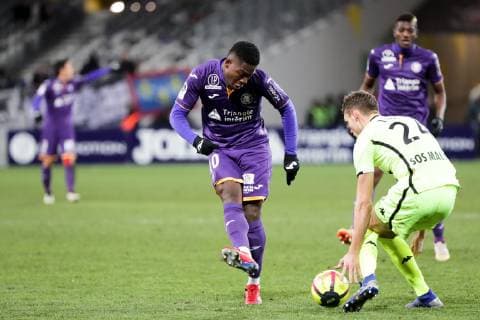 10 AARON LEYA ISEKA (TOU) FOOTBALL : Toulouse vs Angers - Ligue 1 Conforama - 27 01 2019 FEP Panoramic 
