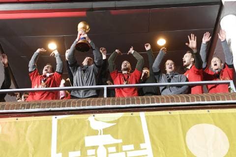 VM i haandbold. Guld til Danmark. Kongrescenteret i Herning den 27. Januar 2019.. , Copyright: JensxNoergaardxLarsenx cop110 spdk20190127-224439-L