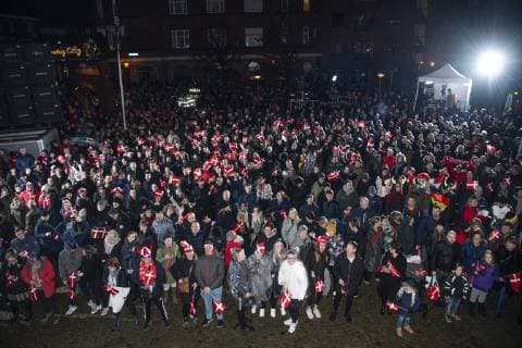 Handball WM, Dänemark feiert die Weltmeister in Herning The danish team is celebrated at Herning Kongrescenter after the men s IHF Handball World Championship WM Weltmeisterschaft final match between Norway and Denmark in Herning, Denmark on Sunday, Jan. 27, 2019. , Herning Denmark Copyright: BoxAmstrup BoxAmstrupx COP110 spdk20190127-235012-L