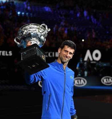 2019 Australian Open Novak Djokovic , Serbia *** 2019 Australian Open Novak Djokovic Serbia