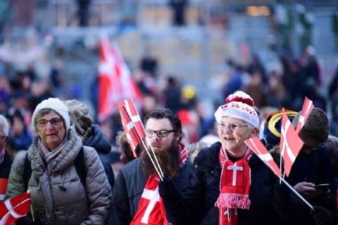 Handball, Weltmeister Dänemark wird in Kopenhagen gefeiert Det danske herrelandshold der vandt guld i VM i haandbold hyldes paa Koebenhavns Raadhusplads, mandag den 28. januar 2019. , Copenhagen Denmark Copyright: BaxxLindhardtx COP107 spdk20190128-163719-L