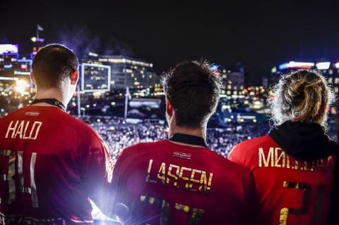 Sport Themen der Woche KW05 Sport Bilder des Tages Handball, Weltmeister Dänemark wird in Kopenhagen gefeiert Det danske herrelandshold der vandt guld i VM i haandbold hyldes paa Koebenhavns Raadhusplads, mandag den 28. januar 2019.. , Copenhagen Denmark Copyright: RitzauxScanpix MadsxClausxRasmussenx COP107 spdk20190128-194833-L