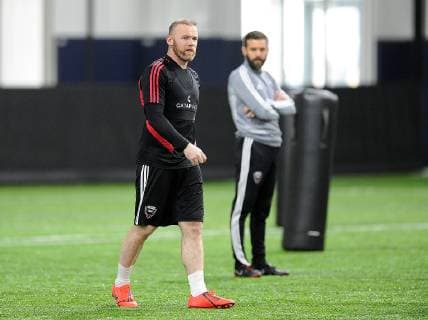 January 23, 2019 - Springfield, VA, United States - Springfield, VA - January 23, 2019: D.C. United training session to kick start their 2019 Major League Soccer MLS Fussball Herren USA preseason at The St. James complex. Wayne Rooney, Ben Olsen - ZUMAt139 20190123_zaa_t139_067 Copyright: xJosexL.xArguetax