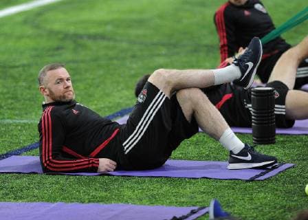 January 23, 2019 - Springfield, VA, United States - Springfield, VA - January 23, 2019: D.C. United training session to kick start their 2019 Major League Soccer MLS Fussball Herren USA preseason at The St. James complex. Wayne Rooney - ZUMAt139 20190123_zaa_t139_060 Copyright: xJosexL.xArguetax