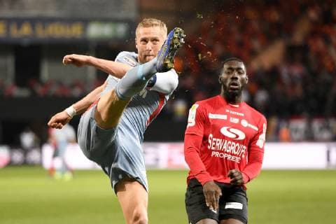 25 KAMIL GLIK (MONA) FOOTBALL : Guingamp vs Monaco - Coupe de la Ligue BKT - 29 01 2019 AnthonyBIBARD FEP Panoramic 