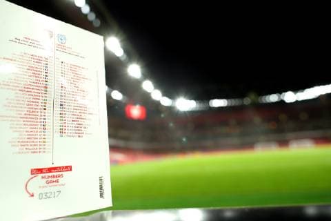 29th January 2019, Emirates Stadium, London, England; EPL Premier League Football, Arsenal versus Cardiff City; Emiliano Sala name is printed in the Cardiff City squad listing in the match day program  ActionPlus12100810 ShaunxBrooks