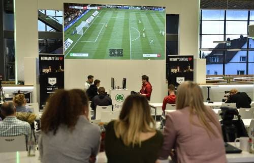 30.01.2019 - eSports - Virtual Bundesliga Club Championship - Derby - SpVgg Greuther Fürth ( Kleeblatt ) gg 1. FC Nürnberg FCN ( Club ) - - Impression *** 30 01 2019 eSports Virtual Bundesliga Club Championship Derby SpVgg Greuther Fürth Kleeblatt gg 1 FC Nürnberg FCN Club Impression