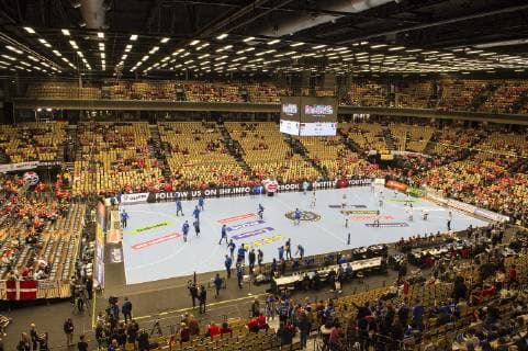 Feature, Uebersicht Jyske Bank Boxen, Halle, Multifunktionshalle, Spiel um Platz 3., Deutschland (GER) - Frankreich (FRA) 25:26, am 27.01.2019 in Herning Daenemark Handball Weltmeisterschaft 2019, vom 10.01. - 27.01.2019 in Deutschland Daenemark.