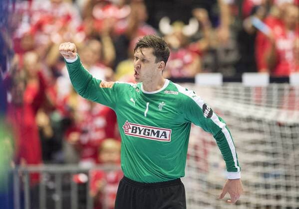 Jubel Torwart Niklas LANDIN (DEN) Finale, Norwegen (NOR) - Daenemark (DEN) 22:31, am 27.01.2019 in Herning Daenemark Handball Weltmeisterschaft 2019, vom 10.01. - 27.01.2019 in Deutschland Daenemark.