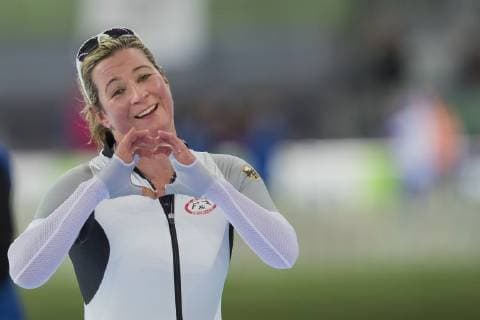 Sport Bilder des Tages HAMAR, Vikingskipet, 01-02-2019 , season 2018 2019 , ISU World Cup Speedskating. 3000m ladies A-division, Claudia Pechstein during Worldcup Hamar 1 February Worldcup Hamar 1 February  x2789544x