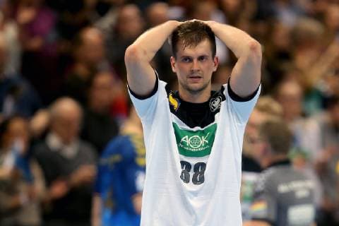 Stuttgart, Germany 01.02.2019, All Star Game 2019 - Handball, Fabian Boehm (GER) Schaut ( DeFodi541