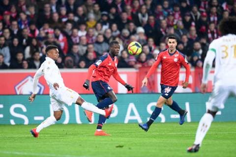 19 NICOLAS PEPE (LIL) FOOTBALL : Lille vs Nice - Ligue 1 Conforama - 01 02 2019 FEP Panoramic 