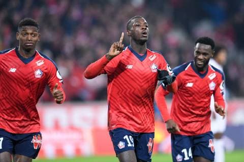 Sport Bilder des Tages 19 NICOLAS PEPE (LIL) - JOIE FOOTBALL : Lille vs Nice - Ligue 1 Conforama - 01 02 2019 FEP Panoramic 
