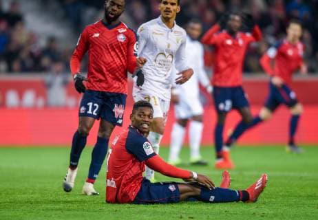 Deception de Rafael Alexandre Da Conceicao Leao ( LOSC ) FOOTBALL : Lille OSC vs OGC Nice - Ligue 1 - Lille - 01 02 2019 FedericoPestellini Panoramic 