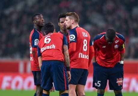 Xeka ( LOSC ) - Nicolas Pepe ( LOSC ) FOOTBALL : Lille OSC vs OGC Nice - Ligue 1 - Lille - 01 02 2019 FedericoPestellini Panoramic 