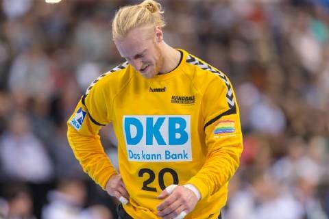 Stuttgart, Germany 01.02.2019, All Star Game 2019 - Handball, Torwart Mikael Appelgren (Allstar) Schaut ( DeFodi541