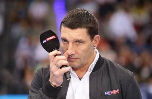 Stuttgart , Handball All Star Game 2019 , All Star-Team vs. Deutsche Nationalmannschaft , Stefan Kretzschmar bei Sky