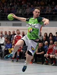 TuS Ferndorf - HSG Wetzlar, 01.02.2019 Lenny Rubin (HSG Wetzlar) mit dem 18:221, Vorbereitung, Testspiel TuS Ferndorf - HSG Wetzlar, 01.02.2019 Neunkirchen Am Rassberg Deutschland