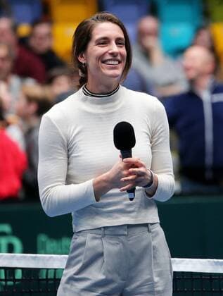 BAU 02.02.2019 Frankfurt Tennis Davis Cup Deutschland vs. Ungarn, Andrea Petkovic