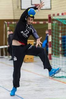 Oehringen, Deutschland 02. Februar 2019: Hohenlohe Cup 2019 - DjK Rimpar vs. TSG Friesenheim Torhueter Matej Asanin (Friesenheim) Oehringen Hohenlohehalle Baden-Württemberg Deutschland