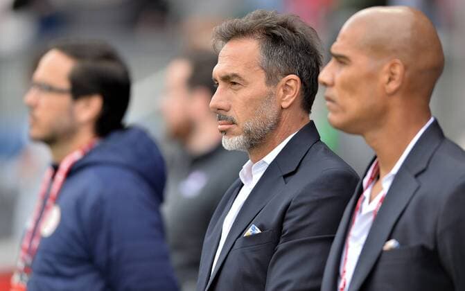 February 2, 2019 - San Jose, Calif, CA, USA - San Jose, CA - Saturday February 2, 2019: The men s national teams of the United States (USA) and Costa Rica (CR) play in an International Friendly Länderspiel match at Avaya Stadium. Gustavo Matosas - ZUMAt139 20190202_zaa_t139_156 Copyright: xJohnxToddx