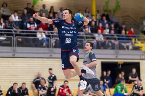 Oehringen, Deutschland 02. Februar 2019: Hohenlohe Cup 2019 - SG BBM Bietigheim vs. DjK Rimpar Max Emanuel (SG BBM Bietigheim) Oehringen Hohenlohehalle Baden-Württemberg Deutschland