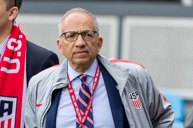 SAN JOSE, CA - FEBRUARY 02: New US Soccer president Carlos Cordeiro stands on the sidelines before the US Men s national team Nationalteam friendly soccer match against Costa Rica on February 2, 2019 at Avaya Stadium in San Jose, CA. (Photo by Bob Kupbens Icon Sportswire) SOCCER: FEB 02 USA v Costa Rica Icon19020205 EDITORIAL USE ONLY