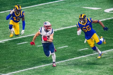 New England Patriots wide receiver Julian Edelman (11) during Super Bowl LIII between the Los Angeles Rams and the New England Patriots on Sunday February 3, 2019 at Mercedes-Benz Stadium in Atlanta, GA. CSM NFL American Football Herren USA 2019: Super Bowl LIII FEB 03 - ZUMAc04_ 20190203_zaf_c04_299 Copyright: xJacobxKupfermanx
