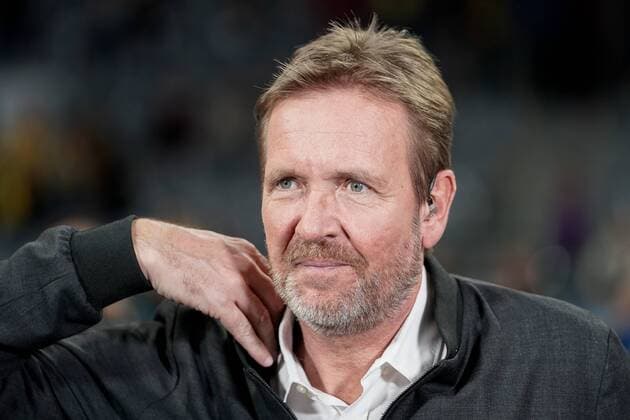 Martin Schwalb (Experte, Sky TV, Fernsehen), Einzelbild, Aktion, Action, Porträt, Portrait, Handball, Champions League, Rhein-Neckar Löwen - RK Vardar Skopje,
