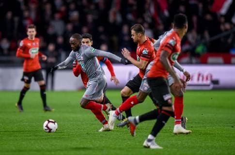 Jonathan Ikone ( LOSC ) FOOTBALL : Stade Rennais vs Lille OSC - Coupe de France - Rennes - 06 02 2019 FedericoPestellini Panoramic 