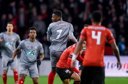Rafael Alexandre Da Conceicao Leao ( LOSC ) FOOTBALL : Stade Rennais vs Lille OSC - Coupe de France - Rennes - 06 02 2019 FedericoPestellini Panoramic 