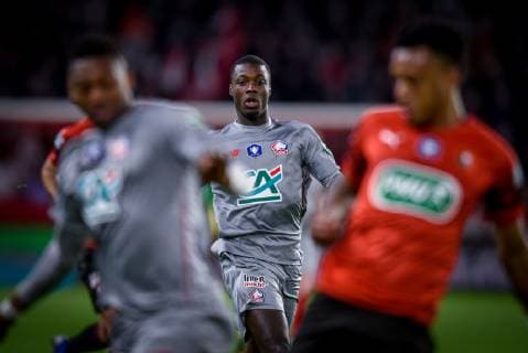 Nicolas Pepe ( LOSC ) FOOTBALL : Stade Rennais vs Lille OSC - Coupe de France - Rennes - 06 02 2019 FedericoPestellini Panoramic 