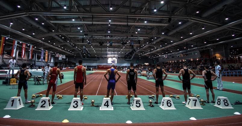 Erfurt Indoor 2019 - 6.Nationales Hallenmeeting am 25.01.19 Start 60m Vorlauf Männer Erfurt Thüringen Deutschland