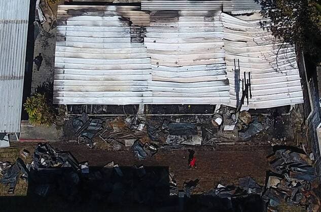Sport Themen der Woche KW06 Sport Bilder des Tages (190209) -- BEIJING, Feb. 9, 2019 -- The debris is seen at the site of a fire in a training center at Flamengo football club in Rio de Janeiro, Brazil, Feb. 8, 2019. At least 10 players were killed and three others injured early Friday morning when a fire swept through a training center at Flamengo football club in Rio de Janeiro, the local fire department said. Fabio Motta) ***BRAZIL OUT*** XINHUA PHOTOS OF THE DAY AGENCIAxESTADO 