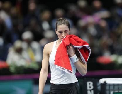 Andrea Petkovic (GER) enttaeuscht