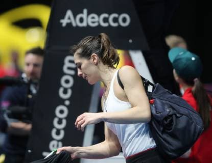 Andrea Petkovic (GER) verlässt den Court