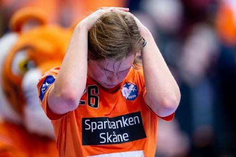 Handball, CL, IFK Kristianstad - KS Vive Tauron Kielce 190209 Kristianstads Valter Chrintz deppar efter slutsignalen handbollsmatchen i Champions LeagueÊmellan Kristianstad och Kielce den 9 februari 2019 i Kristianstad. Copyright: AvdoxBilkanovic BB190209AB113