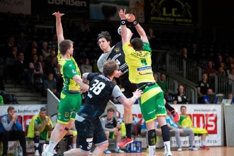 Hagen, Deutschland 09.02.2019: 2. Handball-Bundesliga - 2018 2019 - VfL Eintracht Hagen vs. HC Elbflorenz (M) Gabor Pulay (Elbflorenz) Hagen Nordrhein-Westfalen Deutschland Krollmann Arena