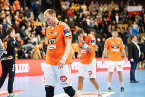 Handball, CL, IFK Kristianstad - KS Vive Tauron Kielce 190209 Kristianstads Arnar Freyr Arnarsson deppar under handbollsmatchen i Champions LeagueÊmellan Kristianstad och Kielce den 9 februari 2019 i Kristianstad. Copyright: AvdoxBilkanovic BB190209AB136