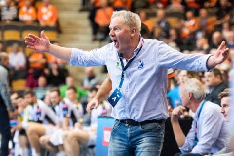 Handball, CL, IFK Kristianstad - KS Vive Tauron Kielce 190209 Kristianstads 0träanre Ulf Larsson agerar under handbollsmatchen i Champions LeagueÊmellan Kristianstad och Kielce den 9 februari 2019 i Kristianstad. Copyright: AvdoxBilkanovic BB190209AB145