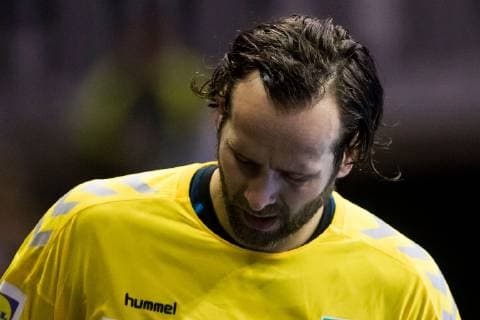 10.02.2019, xfrx, Handball EHF Pokal, Fuechse Berlin - St.Raphael Var emspor, v.l. Silvio Heinevetter (Fuechse Berlin) (DFL DFB REGULATIONS PROHIBIT ANY USE OF PHOTOGRAPHS as IMAGE SEQUENCES and or QUASI-VIDEO) Berlin