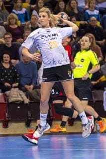 Ludwigsburg, Deutschland 10. Februar 2019: EHF-Cup - 18 19 - SG BBM Bietigheim vs. SC Magura Cisnadie Angela Malestein (Bietigheim) Ludwigsburg MHP Arena Baden-Württemberg Deutschland