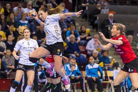 Ludwigsburg, Deutschland 10. Februar 2019: EHF-Cup - 18 19 - SG BBM Bietigheim vs. SC Magura Cisnadie Karolina Kudlacz-Gloc (Bietigheim) Ludwigsburg MHP Arena Baden-Württemberg Deutschland