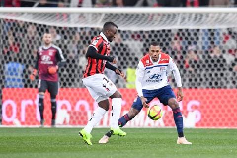 14 IGNATIUS GANAGO (NICE) - 06 MARCELO (OL) FOOTBALL : Nice vs Lyon - Ligue 1 Conforama - 10 02 2019 FEP Panoramic 