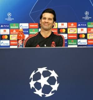 Rueda de prensa de Solari antes del partido de Champions contra el Ajax. Solari attends press conference PK Pressekonferenz before the Champions League match against Ajax. 